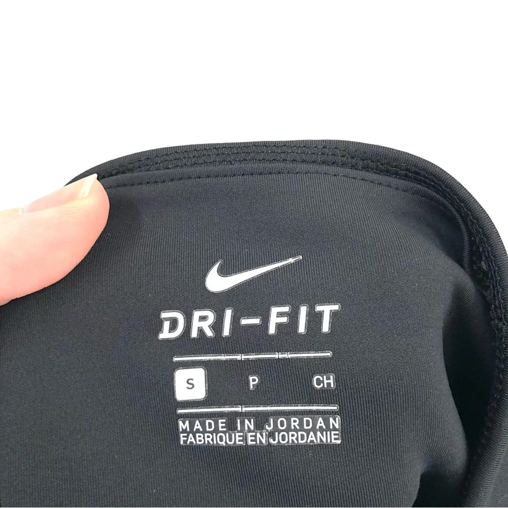 NIKE Power Victory 7/8 Training Leggings Side Stripe Black Active Dri-Fit Pant S